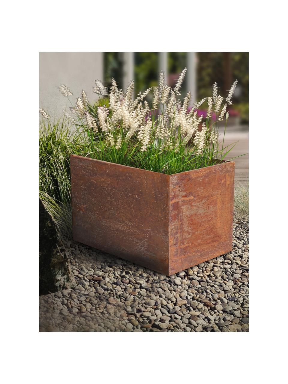 Plantenpot Rust  uit cortenstaal, Cortenstaal, Roodbruin, B 58 x H 38 cm