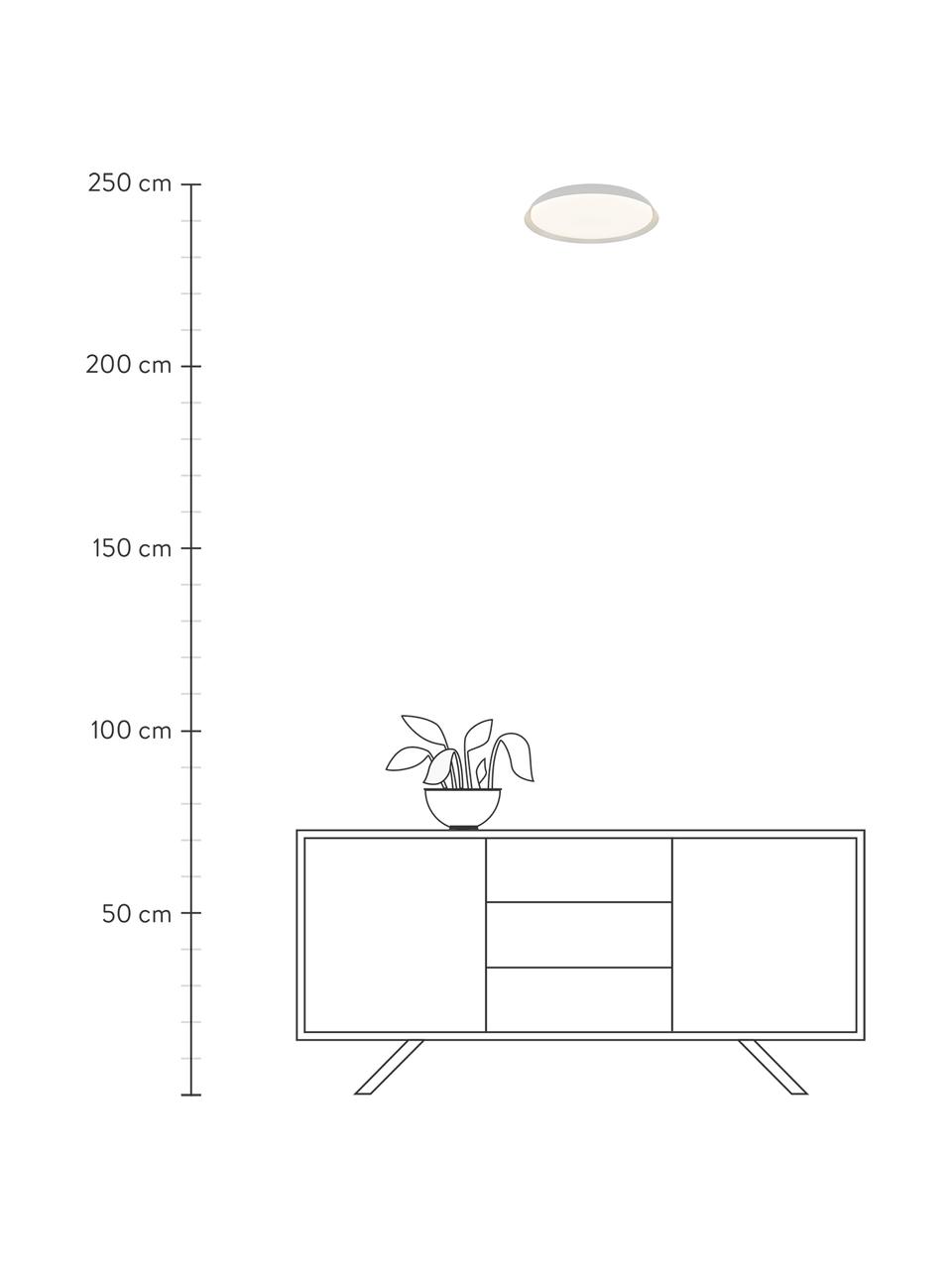 Stropná LED lampa Piso, Biela, Ø 37 x V 5 cm