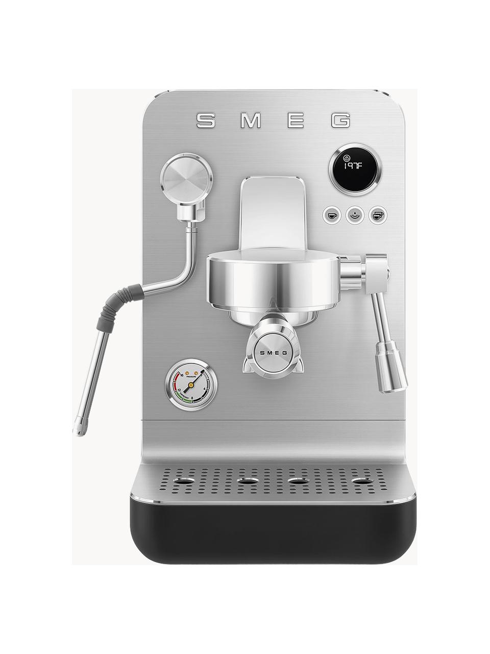 Machine à espresso Mini Pro, Acier inoxydable, Noir, argenté, larg. 22 x haut. 36 cm