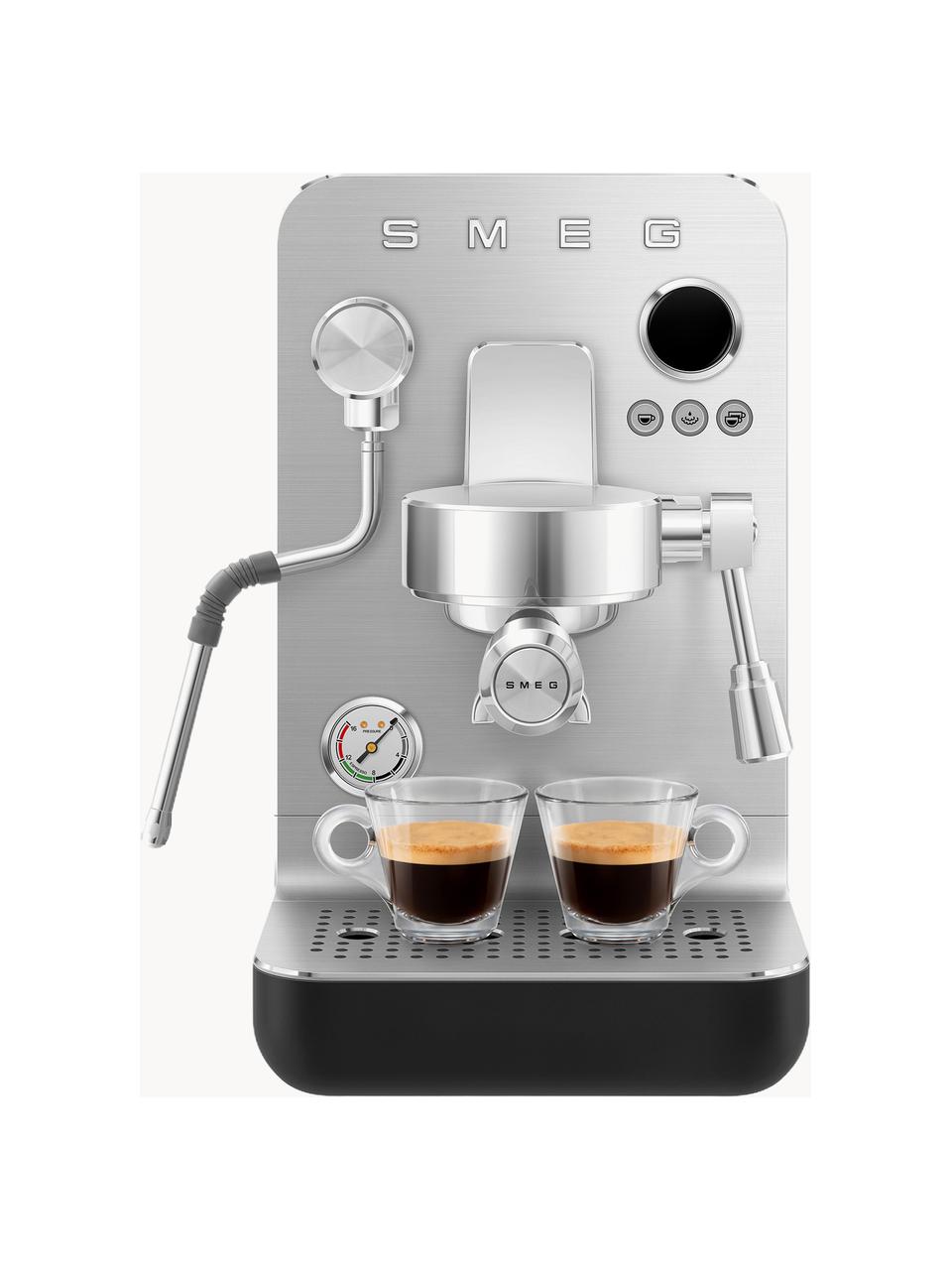 Machine à espresso Mini Pro, Acier inoxydable, Noir, argenté, larg. 22 x haut. 36 cm