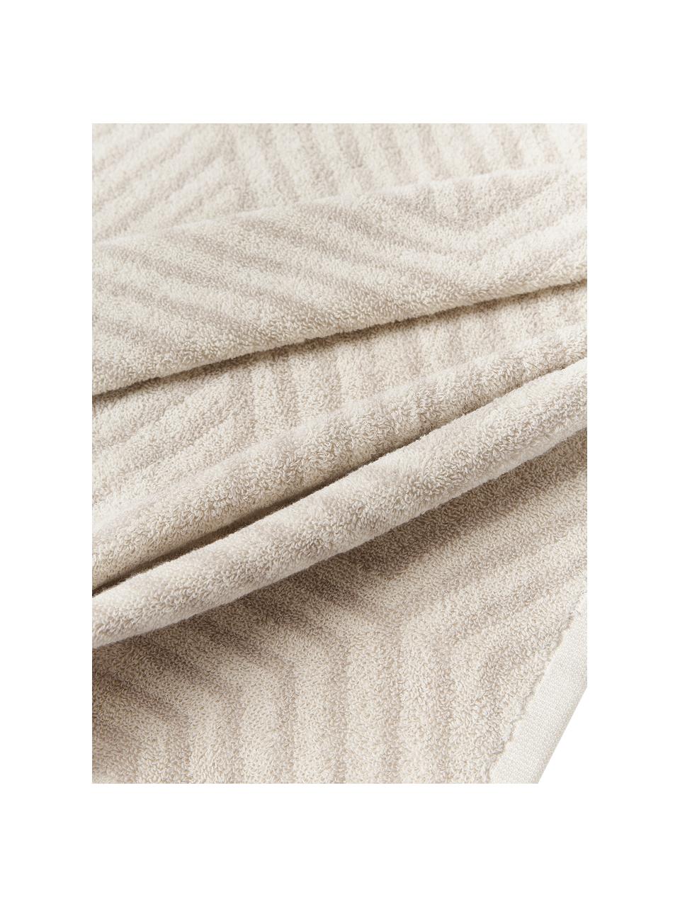 Ręcznik z bawełny Fatu, różne rozmiary, Odcienie beżowego, Ręcznik dla gości, S 30 x D 50 cm, 2 szt.