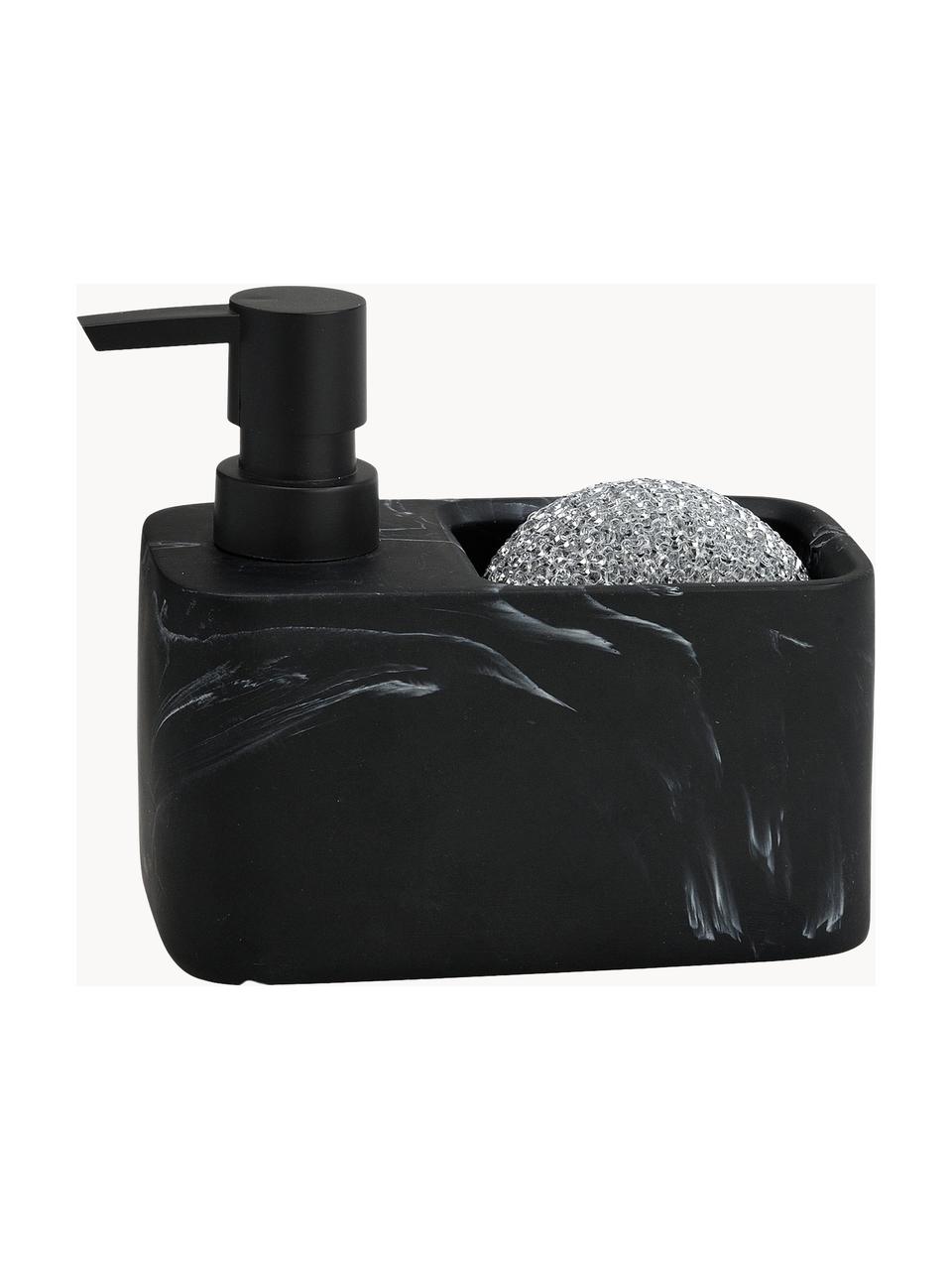 DISPENSER SAPONE POLIRESINA NERO