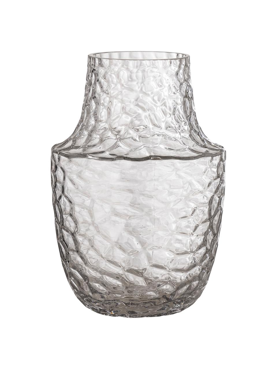 Skleněná váza Flo, Sklo, Transparentní, Ø 15 cm, V 23 cm