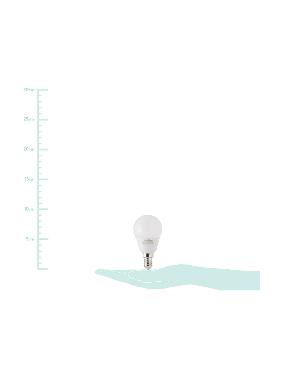 LED lamp Azer (E14/4W), Peertje: opaalglas, Fitting: aluminium, Wit, Ø 5 x H 9 cm