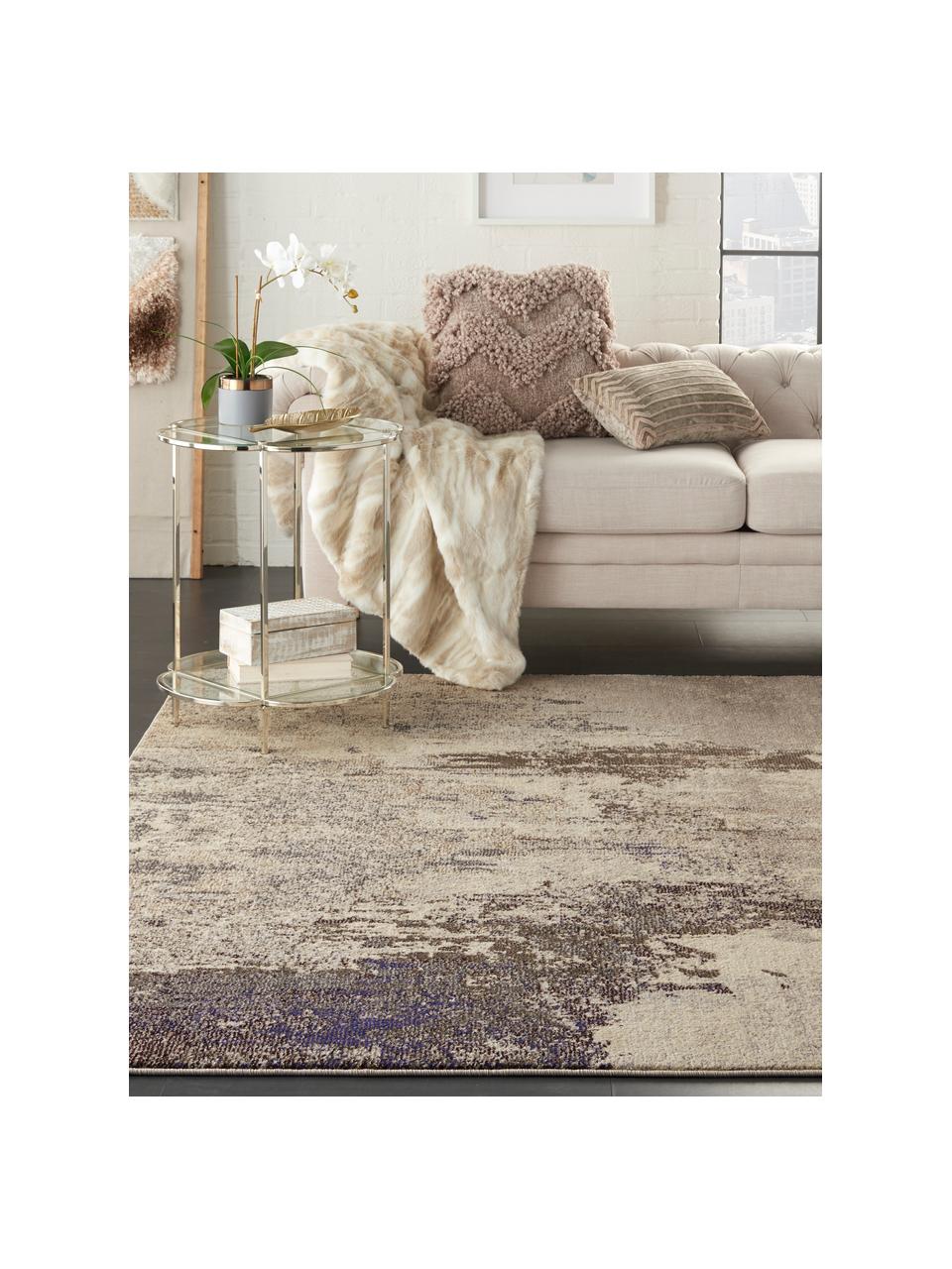 Tapis design en beige Celestial, Tons beiges