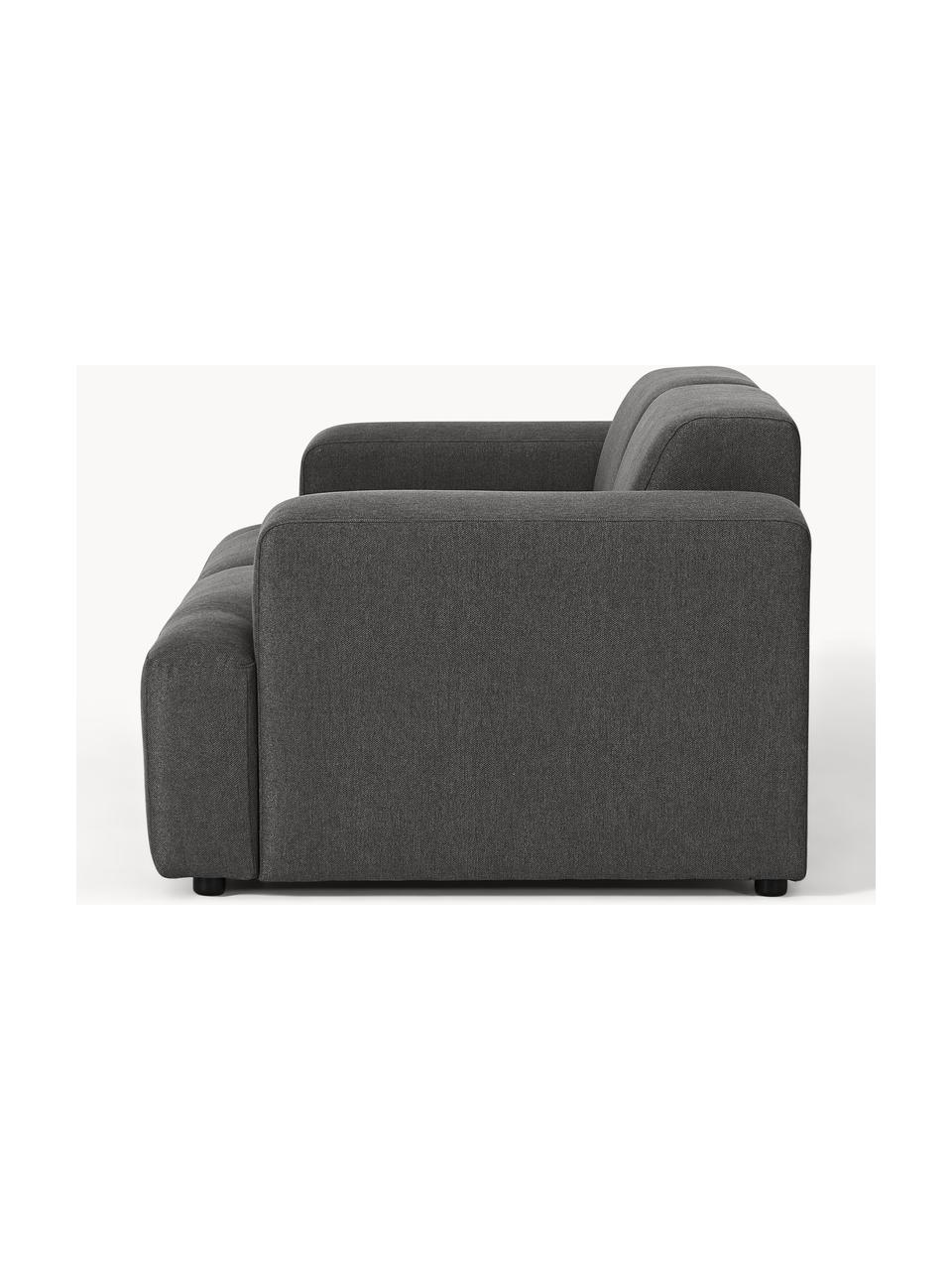 Sofa Melva (2-Sitzer), Bezug: 100 % Polyester Der strap, Gestell: Massives Kiefern- und Fic, Webstoff Anthrazit, B 198 x T 101 cm