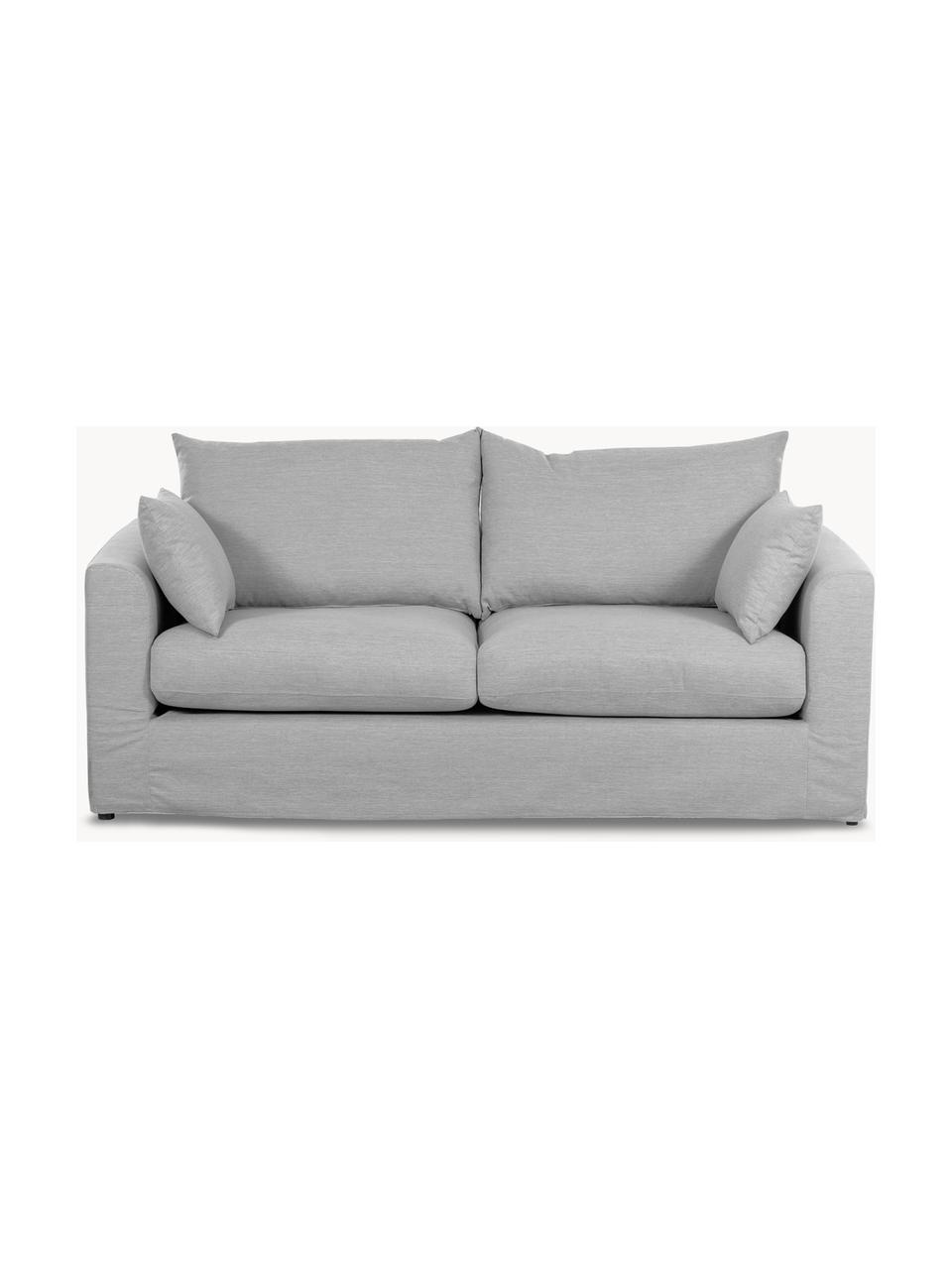 Sofa Zach (2-Sitzer), Bezug: Polypropylen Der hochwert, Füße: Kunststoff, Webstoff Grau, B 183 x T 90 cm