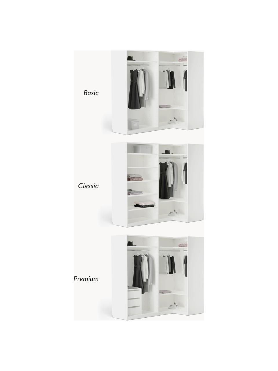 Armoire d'angle modulaire Charlotte, larg. 215 cm, plusieurs variantes, Beige, Basic Interior : larg. 215 x haut. 200 cm, avec module d'angle
