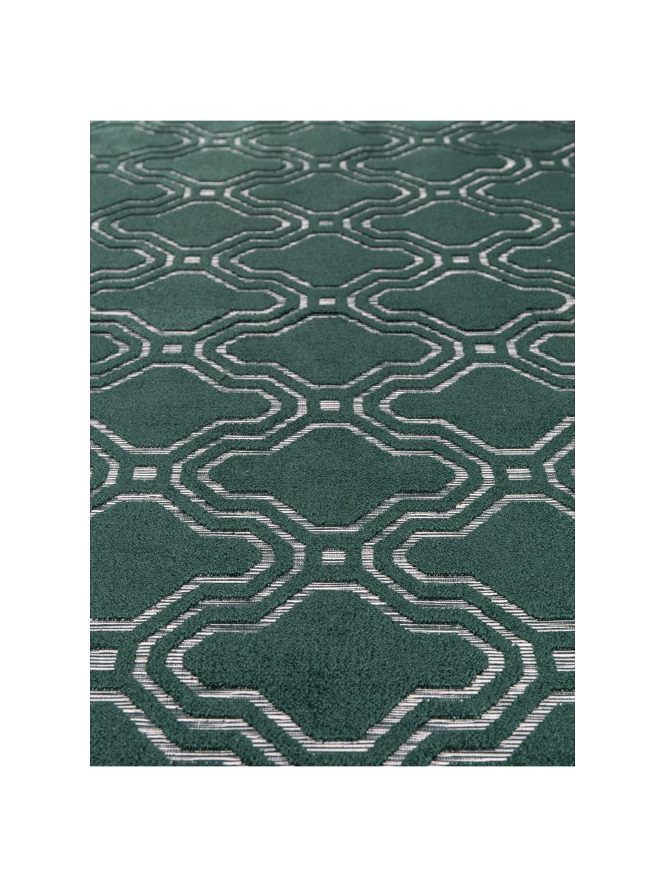 Tapis vert foncé texture en relief Feike, Vert