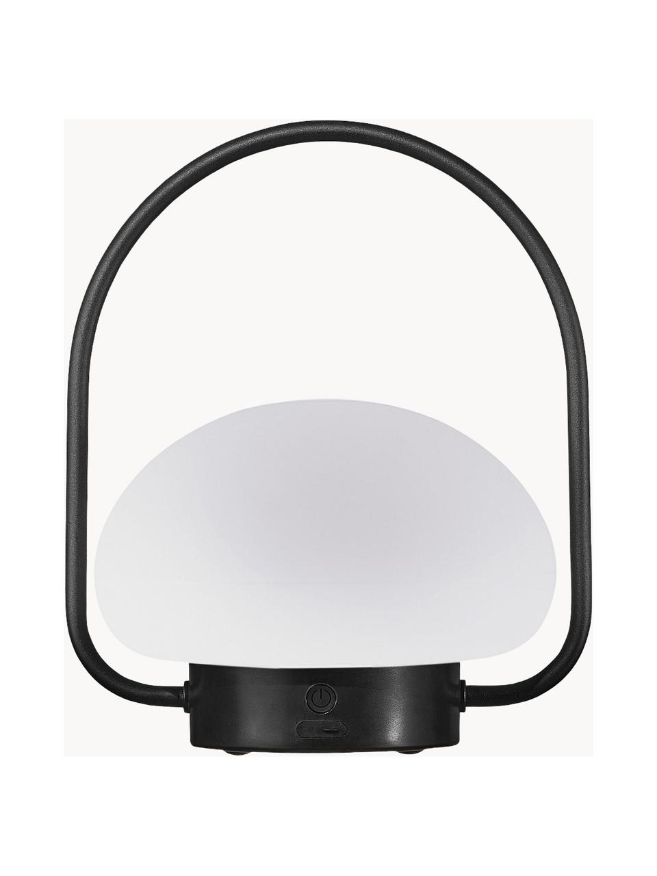 Lampe d'extérieur LED mobile à intensité variable Sponge, Blanc, noir, Ø 23 x haut. 28 cm