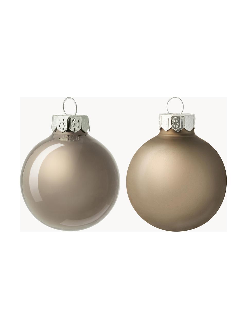 Set palline di Natale Evergreen 6 pz, Grigio chiaro, Ø 4 x Alt. 4 cm, 16 pz