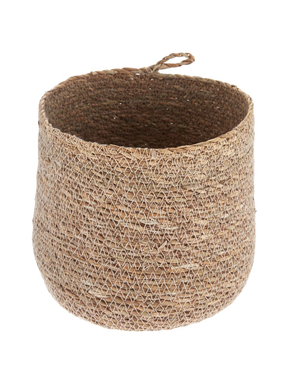 Cesta Hang, Algas marinas, Beige, Ø 18 x Al 16 cm
