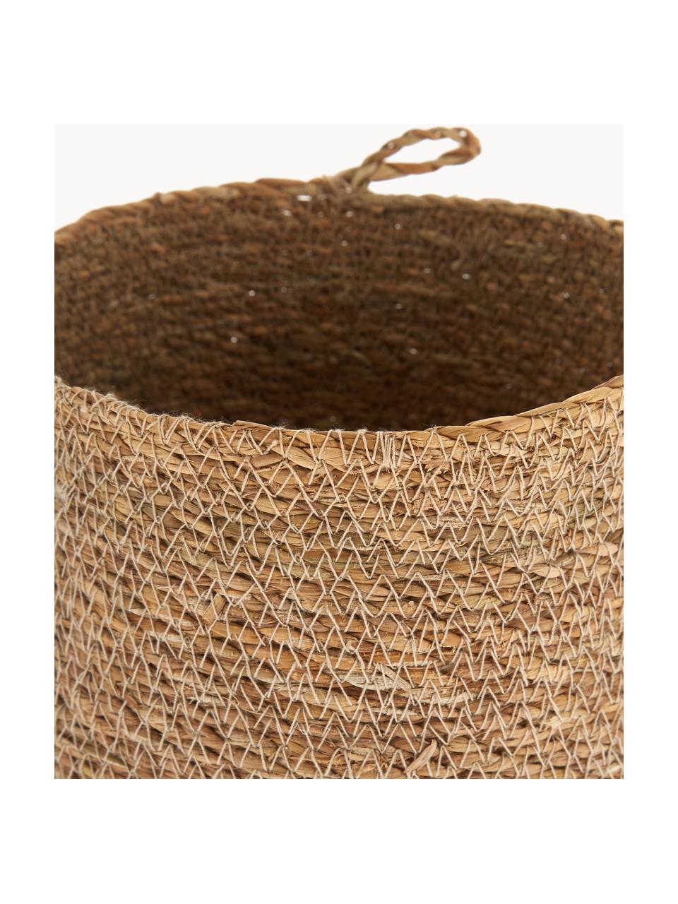 Panier de rangement Hang, Algues, Brun clair, Ø 18 x haut. 16 cm