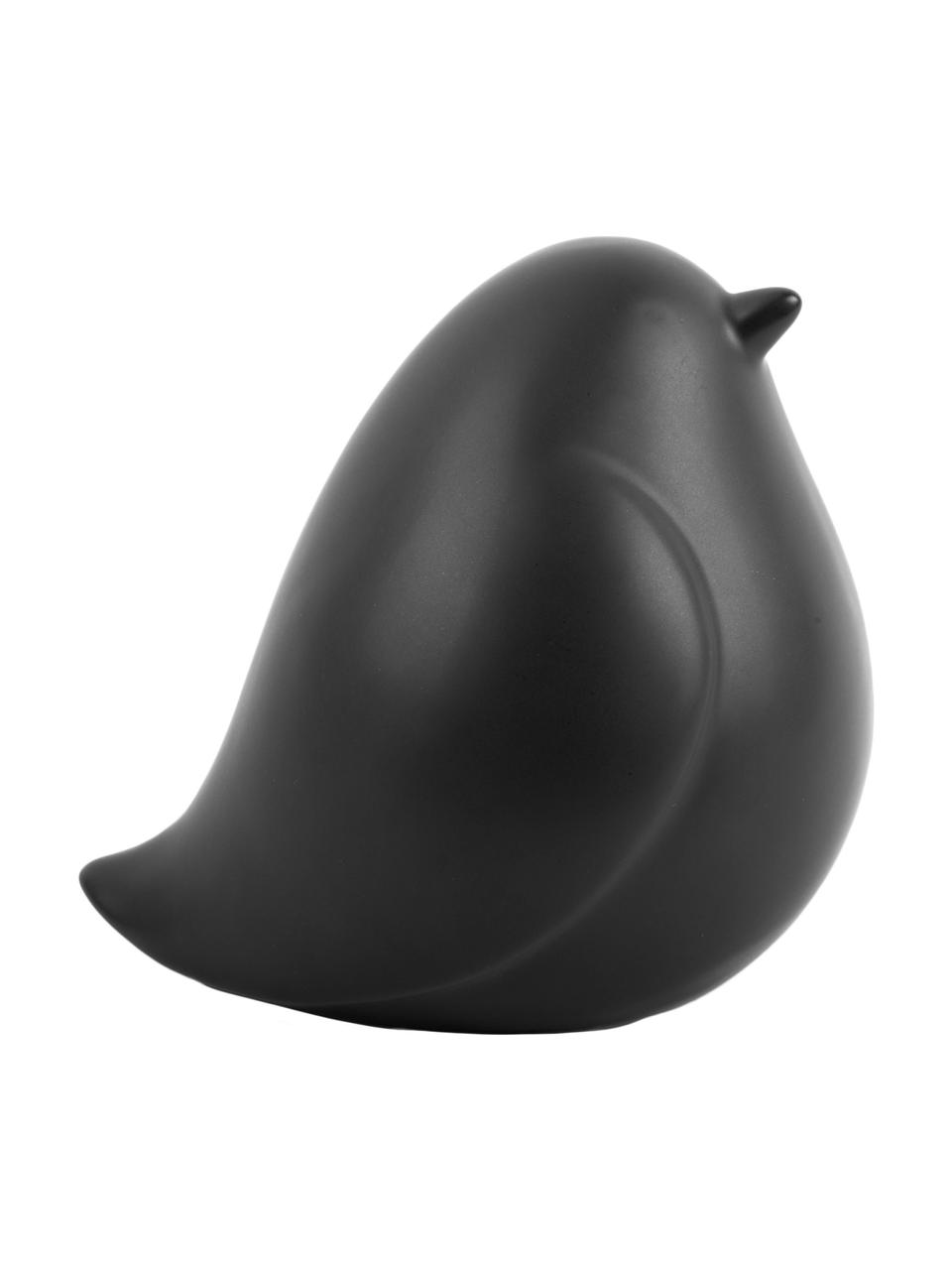 Dekorace Fat Bird, Keramika, Černá, Š 14 cm, V 14 cm