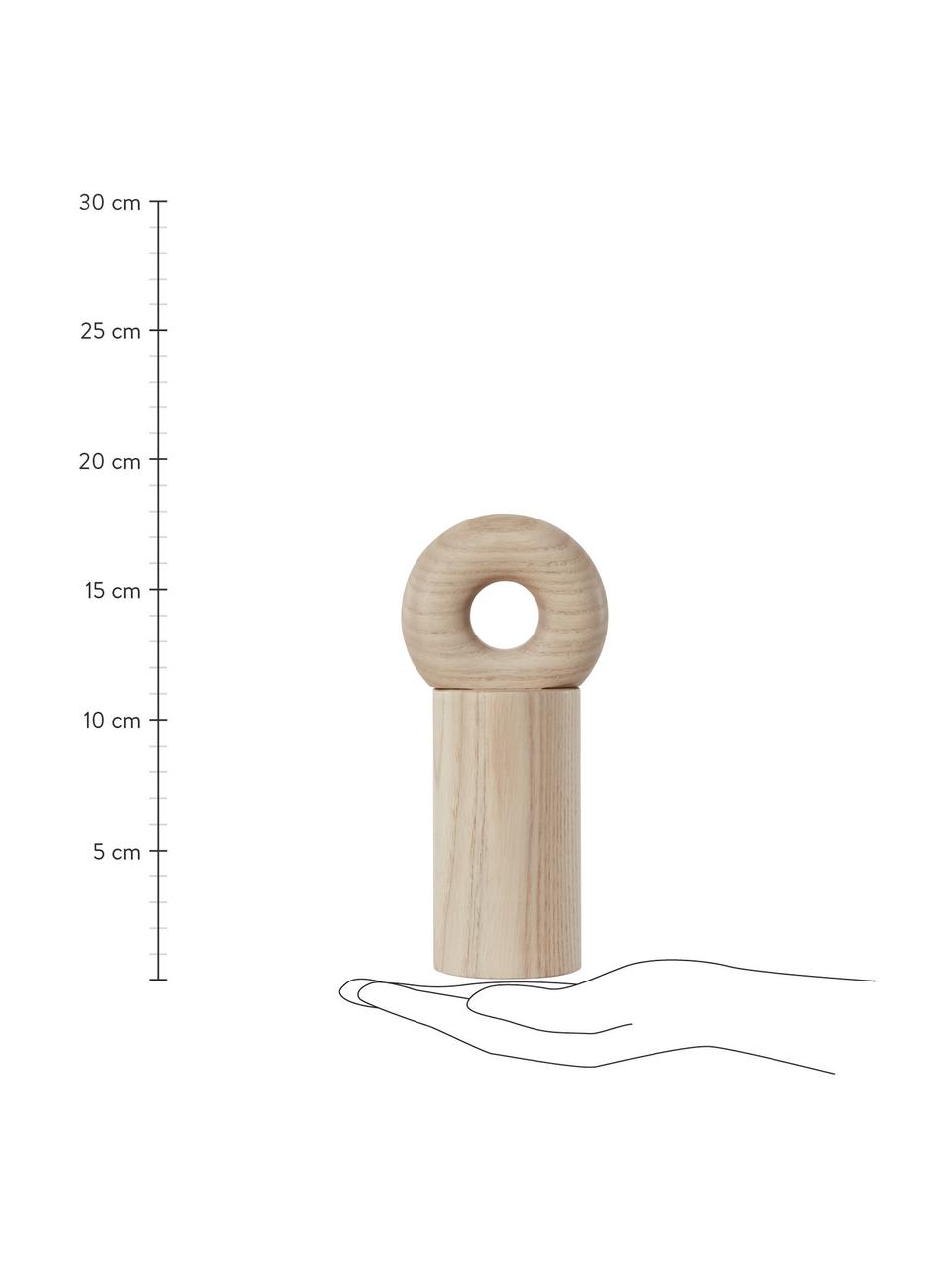 Gewürzmühle Hoop in Beige, Eschenholz, Helles Holz, Ø 8 x H 17 cm