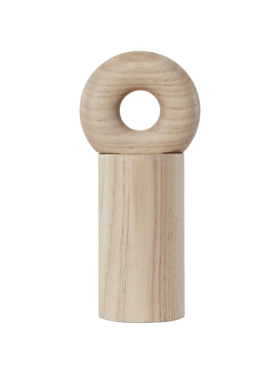 Moulin à épices beige Hoop, Bois de frêne, Bois clair, Ø 8 x haut. 17 cm