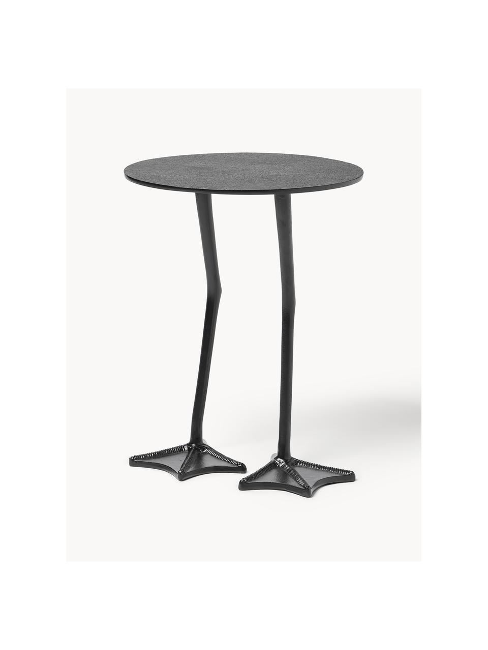 Table d'appoint en métal Duck, Noir, Ø 35 x haut. 45 cm