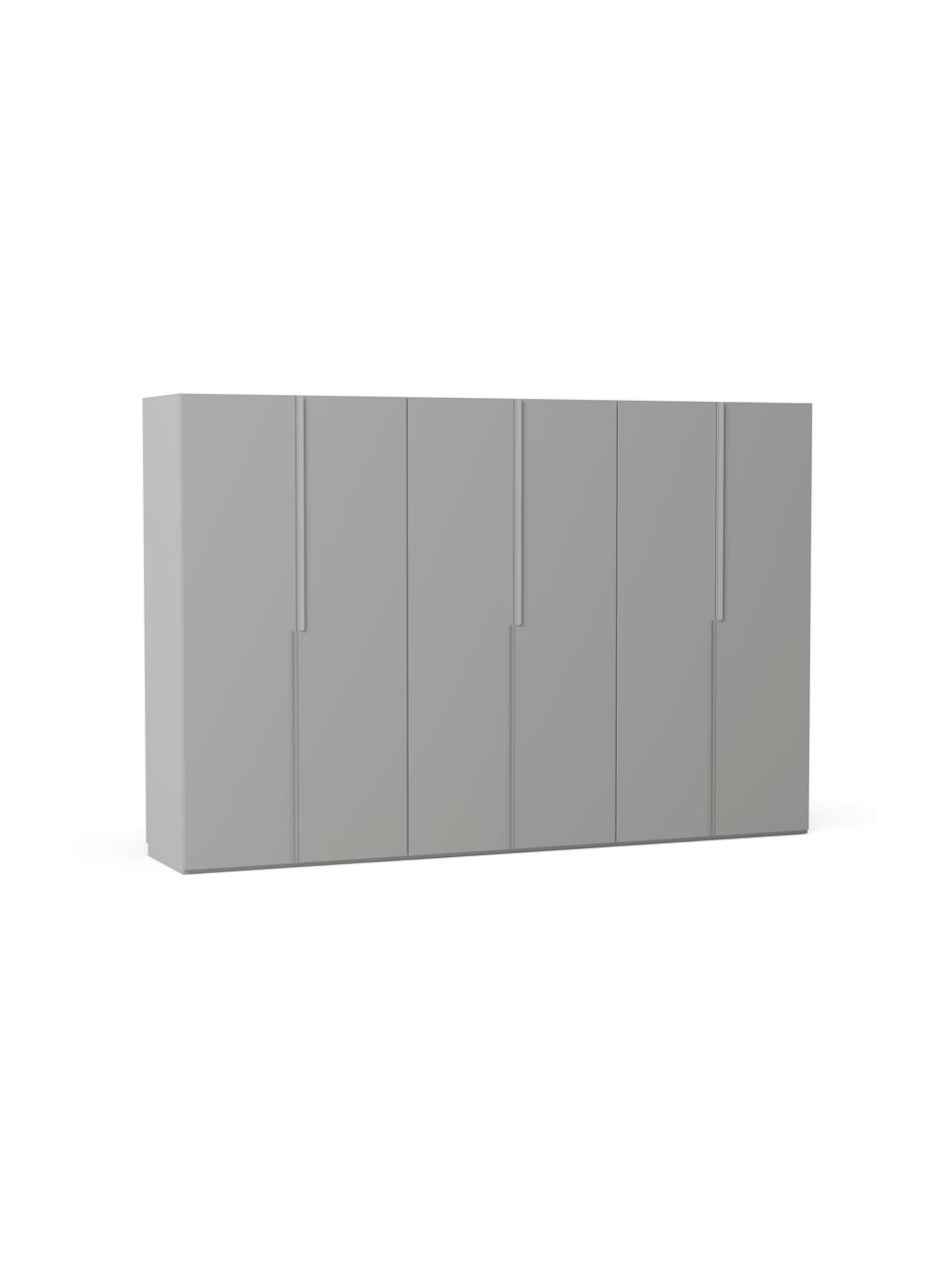 Armoire modulaire grise Leon, largeur 300 cm, plusieurs variantes, Gris, Basic Interior, hauteur 200 cm