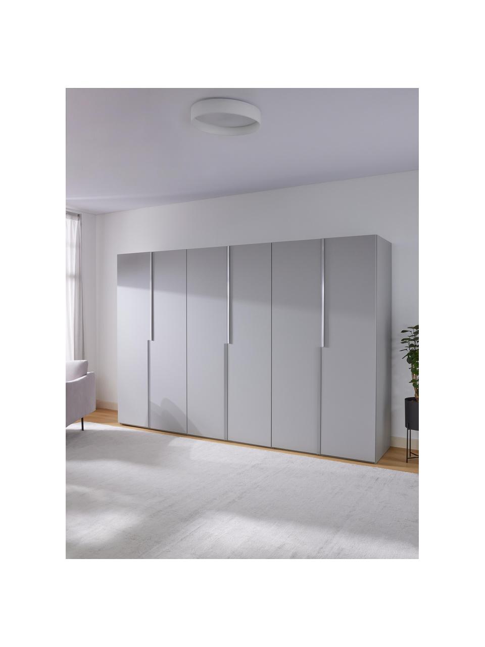 Armario modular Leon, 6 puertas (300 cm), diferentes variantes, Estructura: aglomerado con certificad, Gris claro, Interior Premium (An 300 x Al 236 cm)