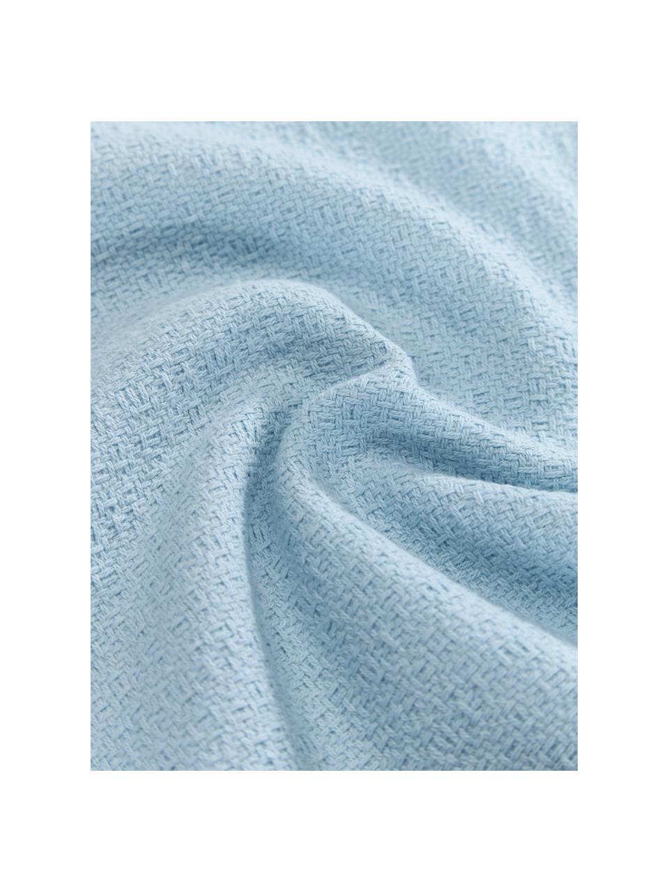Bavlnený poťah na vankúš so strapcami Libi, 100 %  bavlna, Modrá, Š 40 x D 40 cm