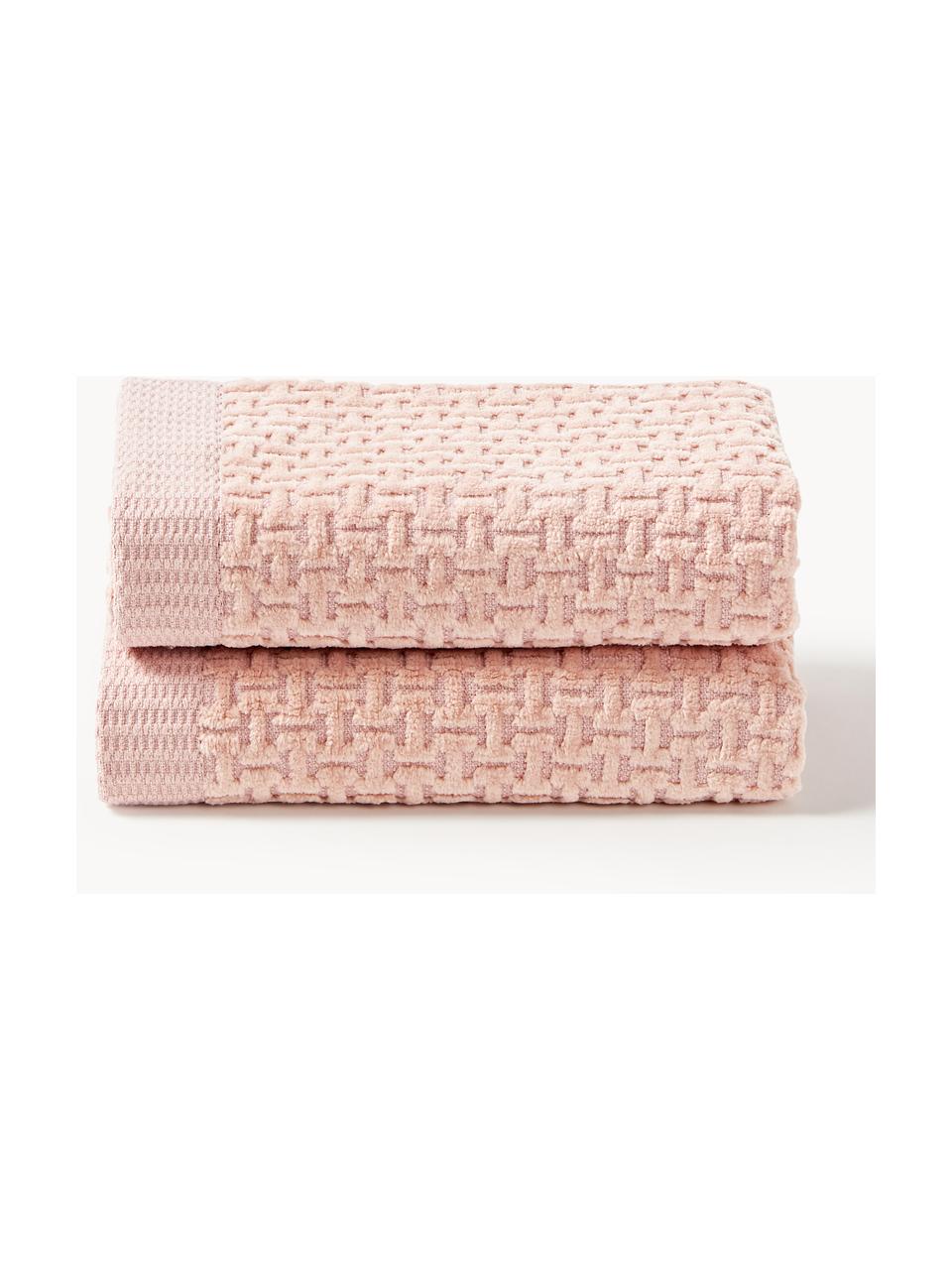 Ręcznik Niam, różne rozmiary, Brzoskwiniowy, Ręcznik do rąk, S 50 x D 100 cm, 2 szt.