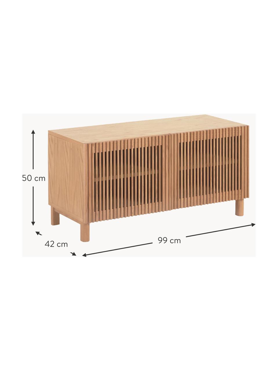 Holz-Schuhschrank Beyla, Korpus: Mitteldichte Holzfaserpla, Holz, B 99 x H 50 cm