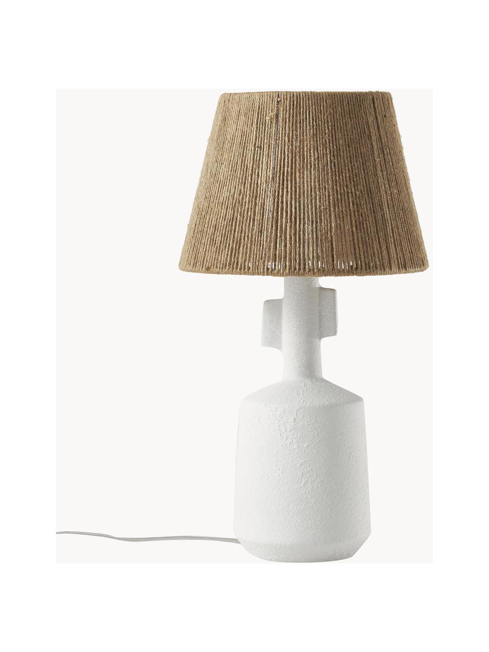 Keramická stolní lampa Alicia, Hnědá, Ø 26 cm, V 49 cm
