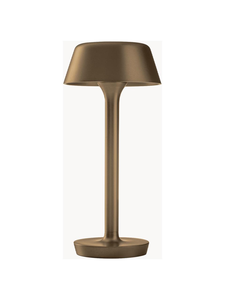 Malá stolová LED lampa Firefly In The Sky, Potiahnutý hliník, Odtiene zlatej, tmavá, Ø 12 x V 27 cm