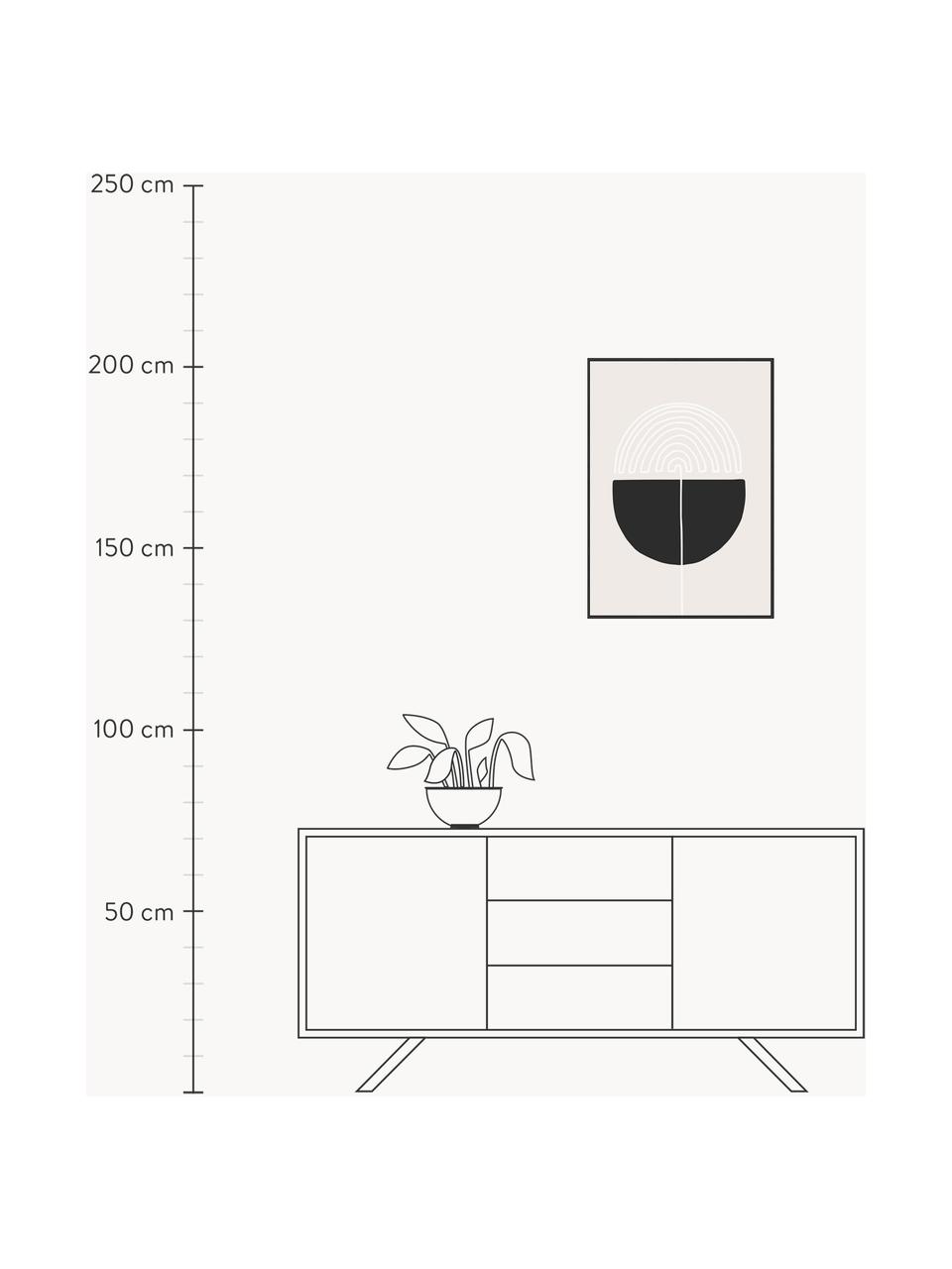 Digitálna tlač s rámom Feminine Doodles, Jedna bodka, Š 32 x V 42 cm