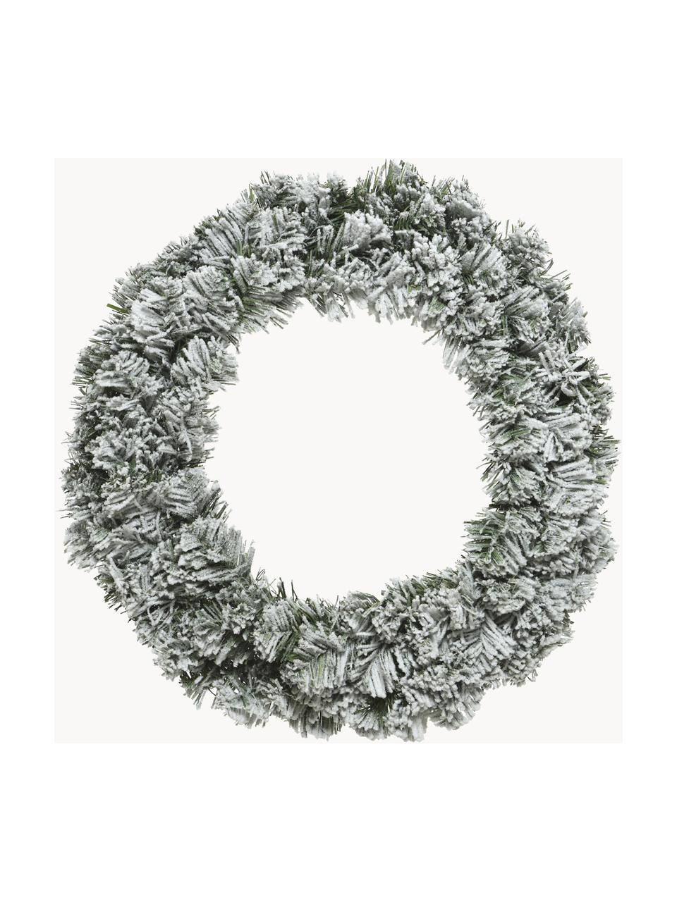 Wieniec świąteczny Imperial, Tworzywo sztuczne, Zielony, biały, Ø 35 x W 10 cm