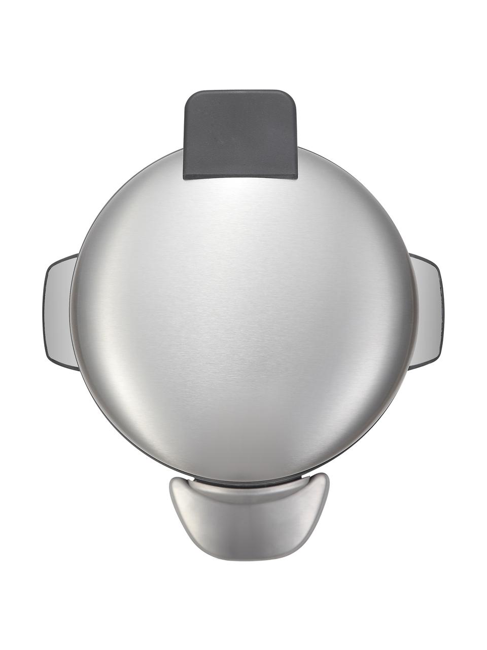 Pattumiera con funzione a pedale Belle Deluxe, Contenitore: acciaio rivestito, Grigio, argentato, Ø 29 x Alt. 69 cm, 30 L