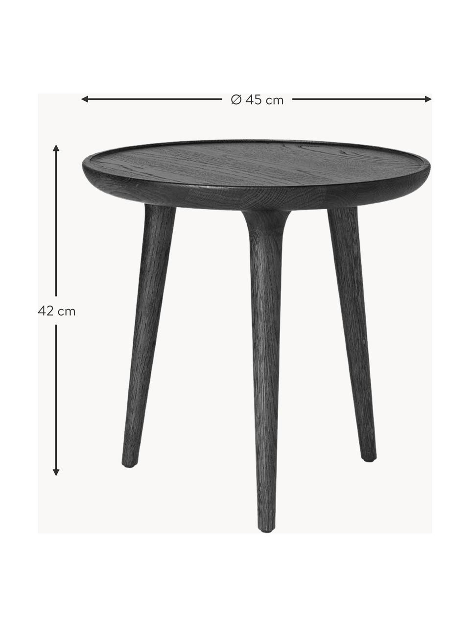 Ręcznie wykonany okrągły stolik pomocniczy z drewna dębowego Accent, Drewno dębowe

Ten produkt jest wykonany z drewna pochodzącego ze zrównoważonych upraw, które posiada certyfikat FSC®, Czarny, Ø 45 x W 42 cm
