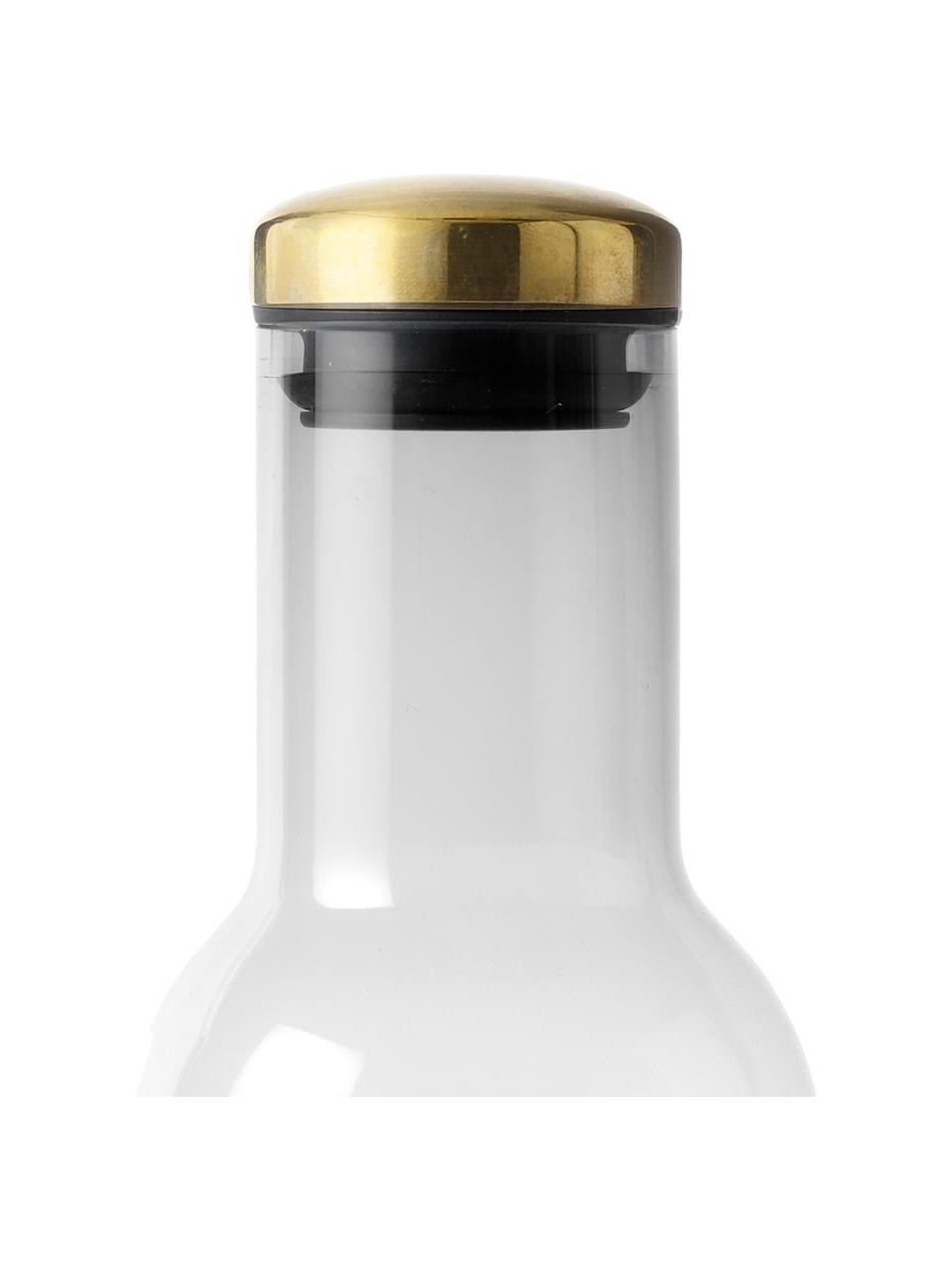 Botella Deluxe, 1 L, Botella: vidrio, Gris oscuro, Al 29 cm