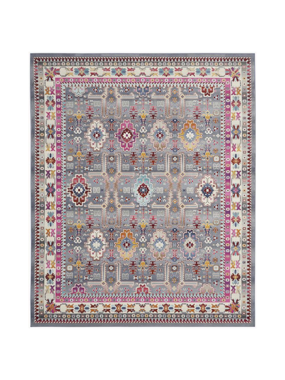 Teppich Kashan mit Vintagemuster, Flor: 100 % Polypropylen, Bunt, B 121 x L 173 cm (Größe S)