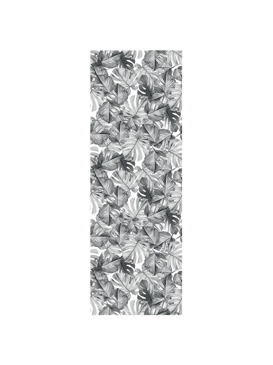 Fotobehang Monstera, Vlies, milieuvriendelijk en biologisch afbreekbaar, Zwart, wit, B 97 x H 280 cm