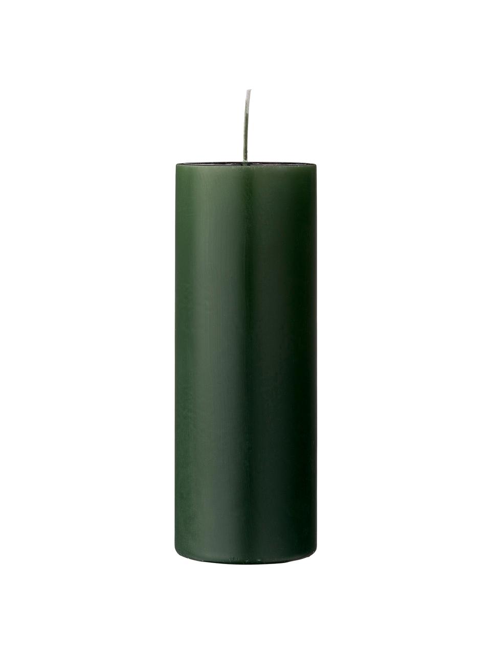 Svíčka Lulu, Vosk, Lesní zelená, Ø 7 cm, V 20 cm