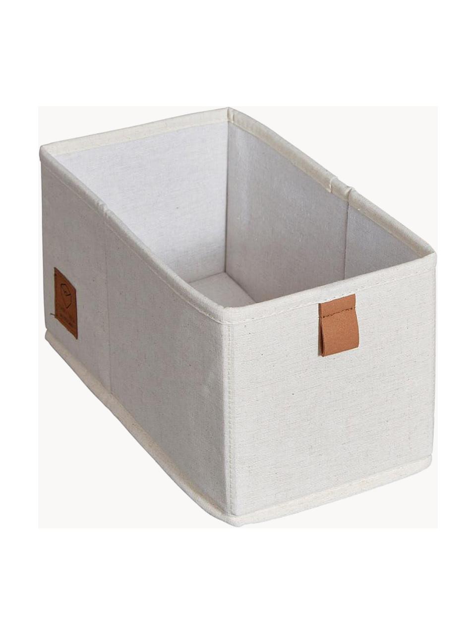 Boîtes de rangement Premium, 2 pièces, Beige clair, brun, larg. 15 x prof. 30 cm