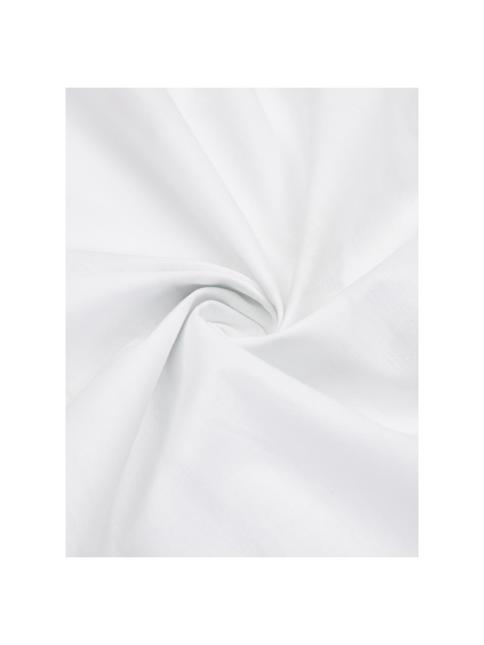Posteľná bielizeň z bavlneného perkálu s akvarelovým kvetinovým vzorom Meadow, Viacfarebná, biela, 135 x 200 cm + 1 vankúš 80 x 80 cm