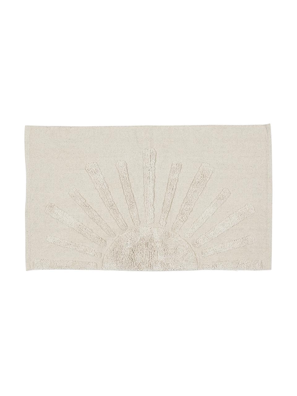 Alfombrilla de baño texturizada Sun, 100% algodón ecológico
Sin antideslizante, Beige, An 60 x L 90 cm