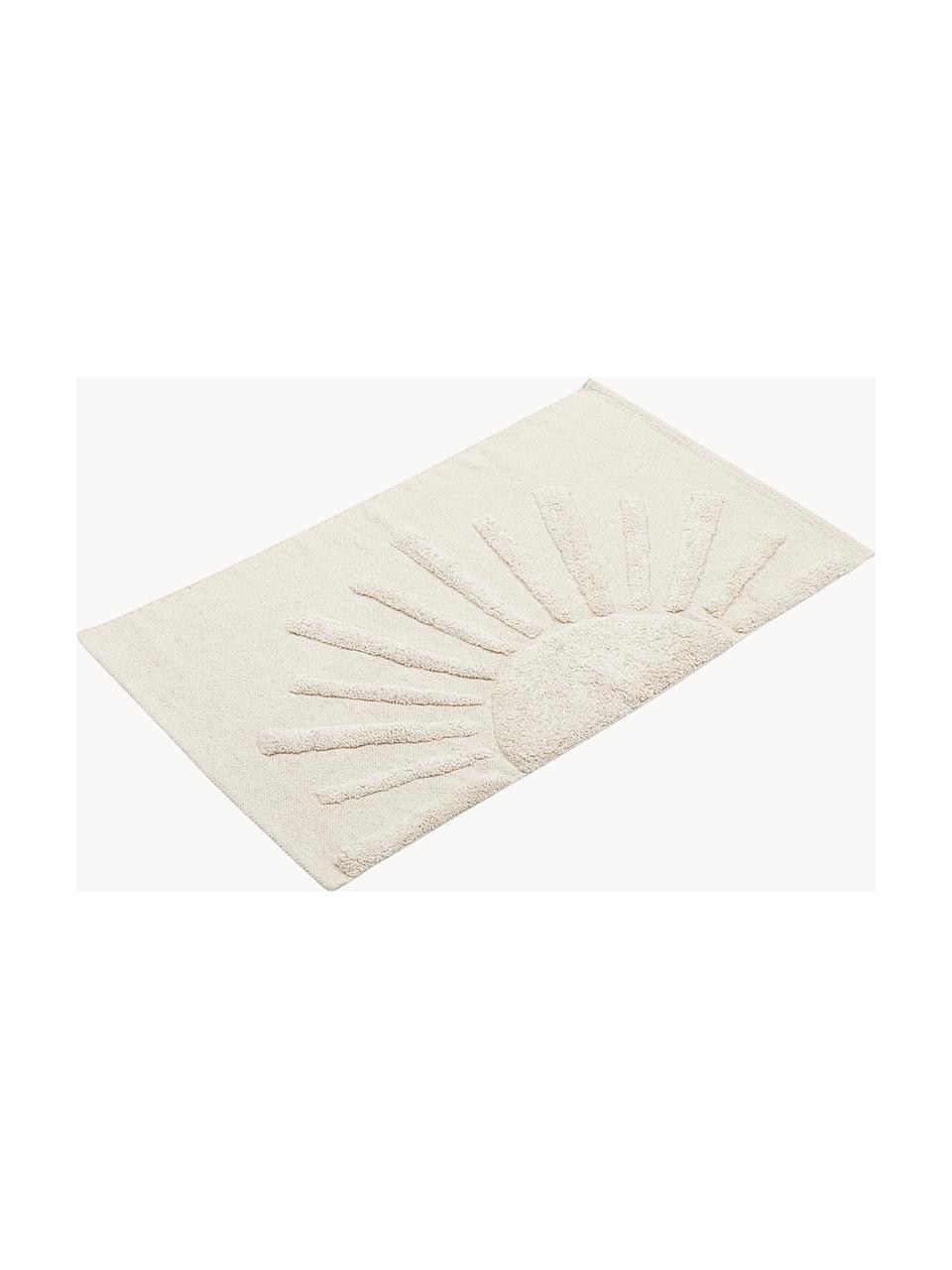 Alfombrilla de baño texturizada Sun, 100% algodón ecológico
Sin antideslizante, Beige claro, An 60 x L 90 cm