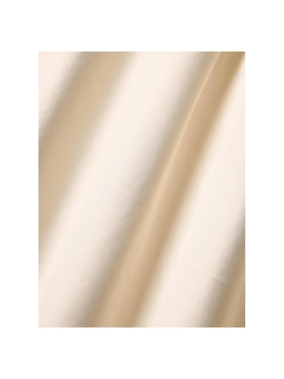 Drap-housse en satin de coton pour sommier tapissier Premium, Pêche, larg. 90 x long. 200 cm, haut. 35 cm