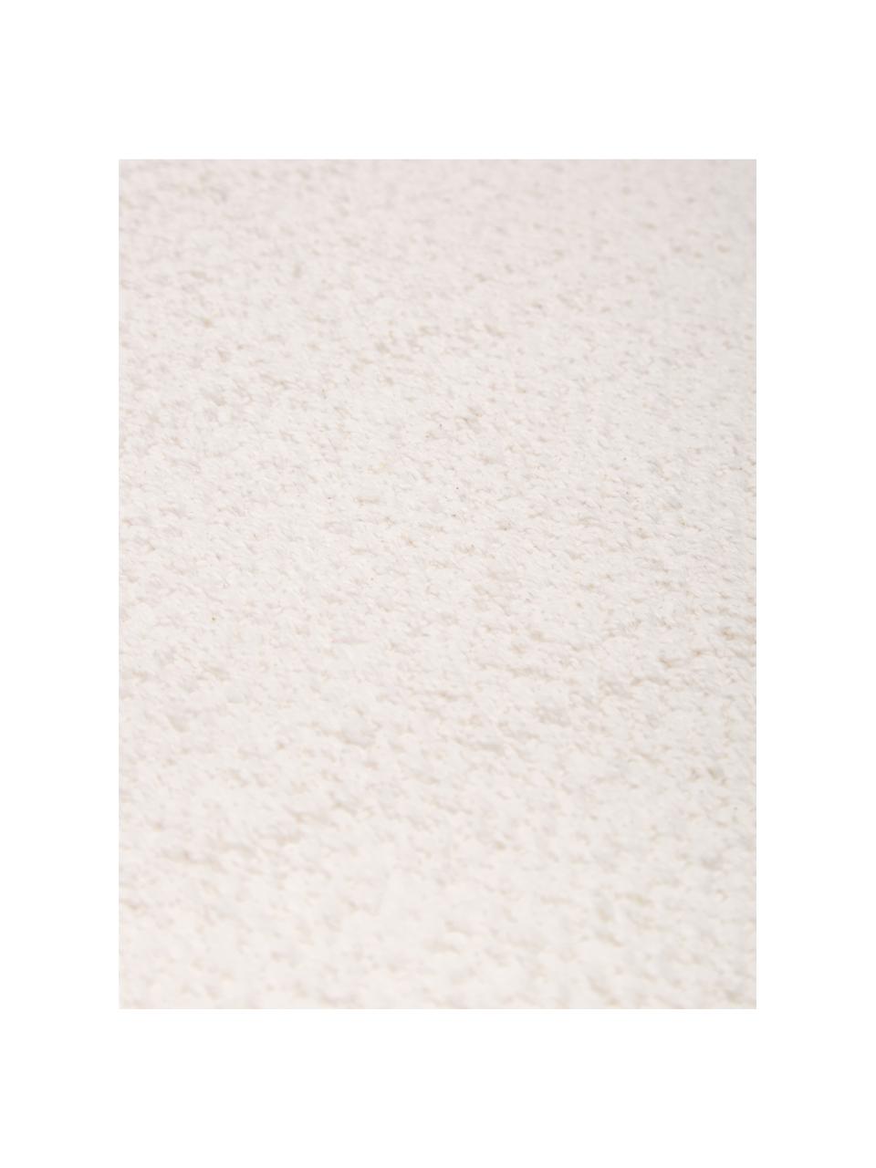 Tappeto in cotone bianco crema tessuto a mano Agneta, 100% cotone, Bianco crema, Larg. 200 x Lung. 300 cm (taglia L)