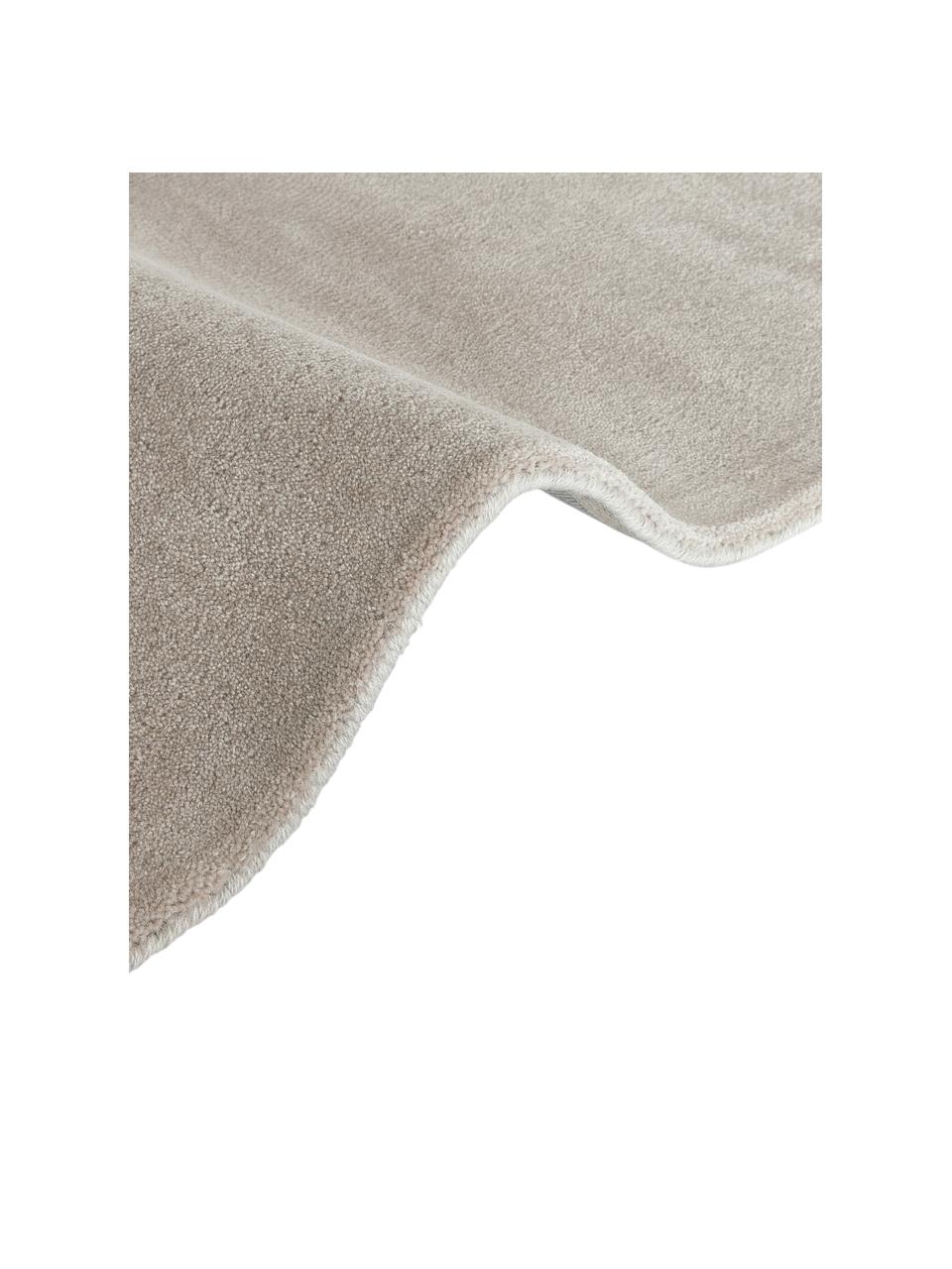 Ručne tuftovaný vlnený behúň Jadie, Béžová, Š 80 x D 250 cm