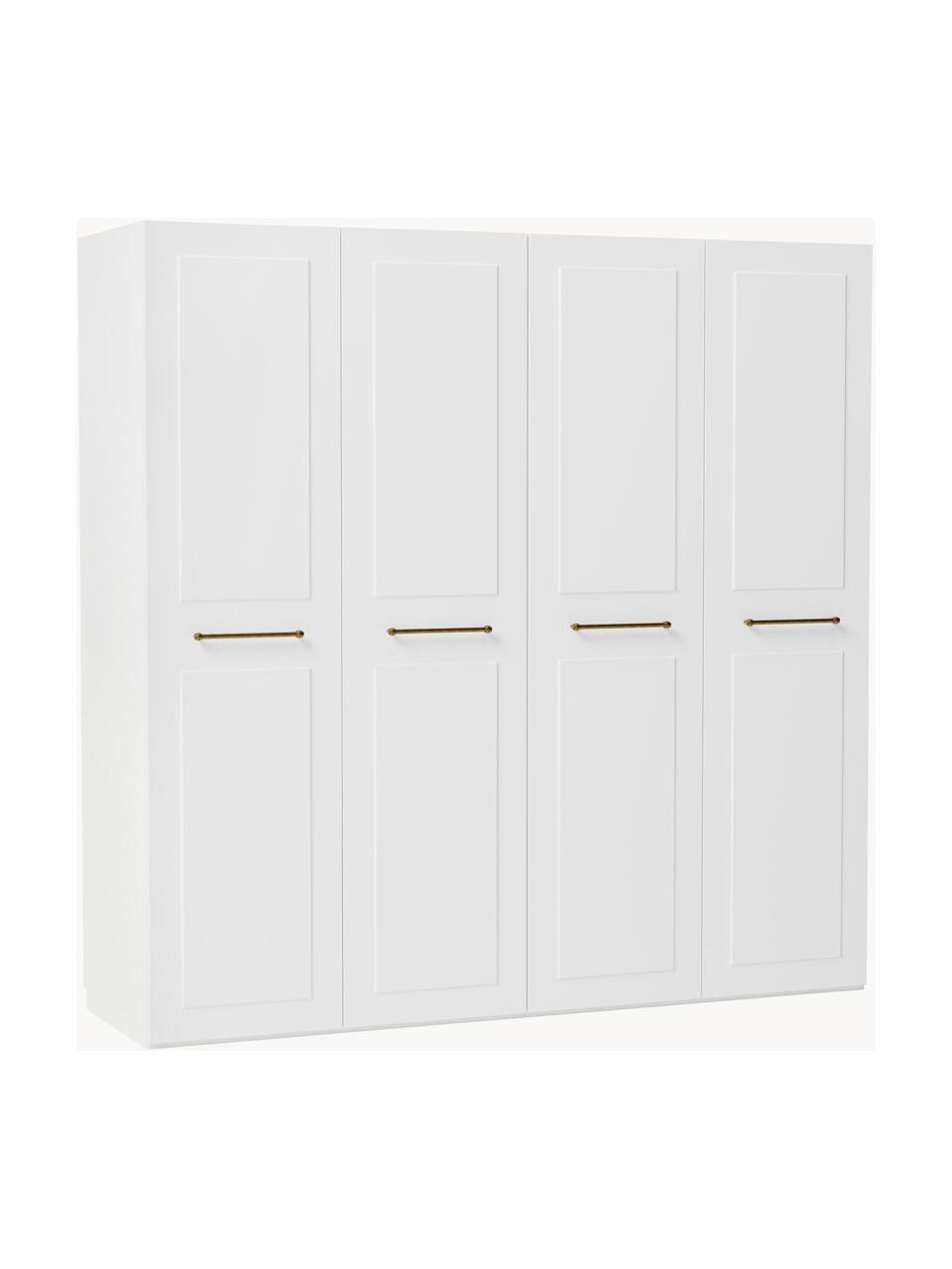 Armoire modulaire à portes battantes Charlotte, larg. 200 cm, plusieurs variantes, Blanc, Basic Interior, larg. 200 x haut. 200 cm