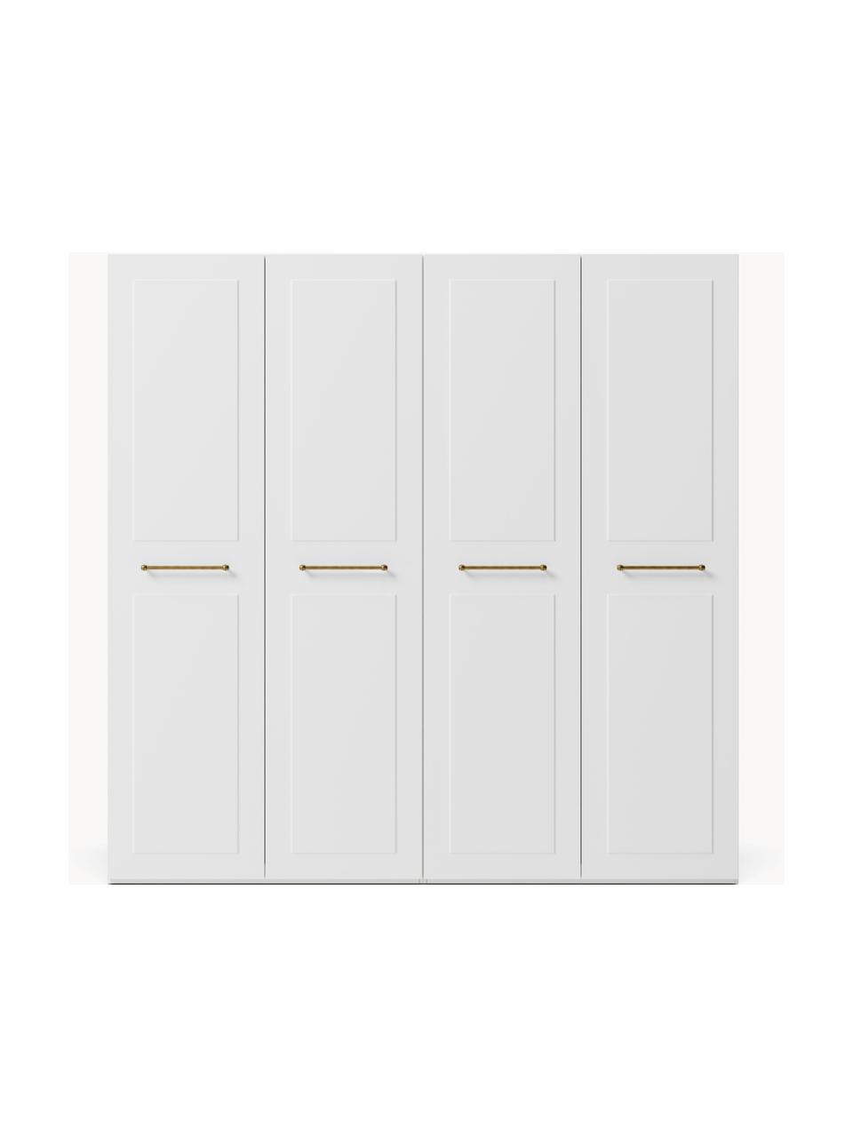 Armoire modulaire à portes battantes Charlotte, larg. 200 cm, plusieurs variantes, Blanc, Basic Interior, larg. 200 x haut. 200 cm