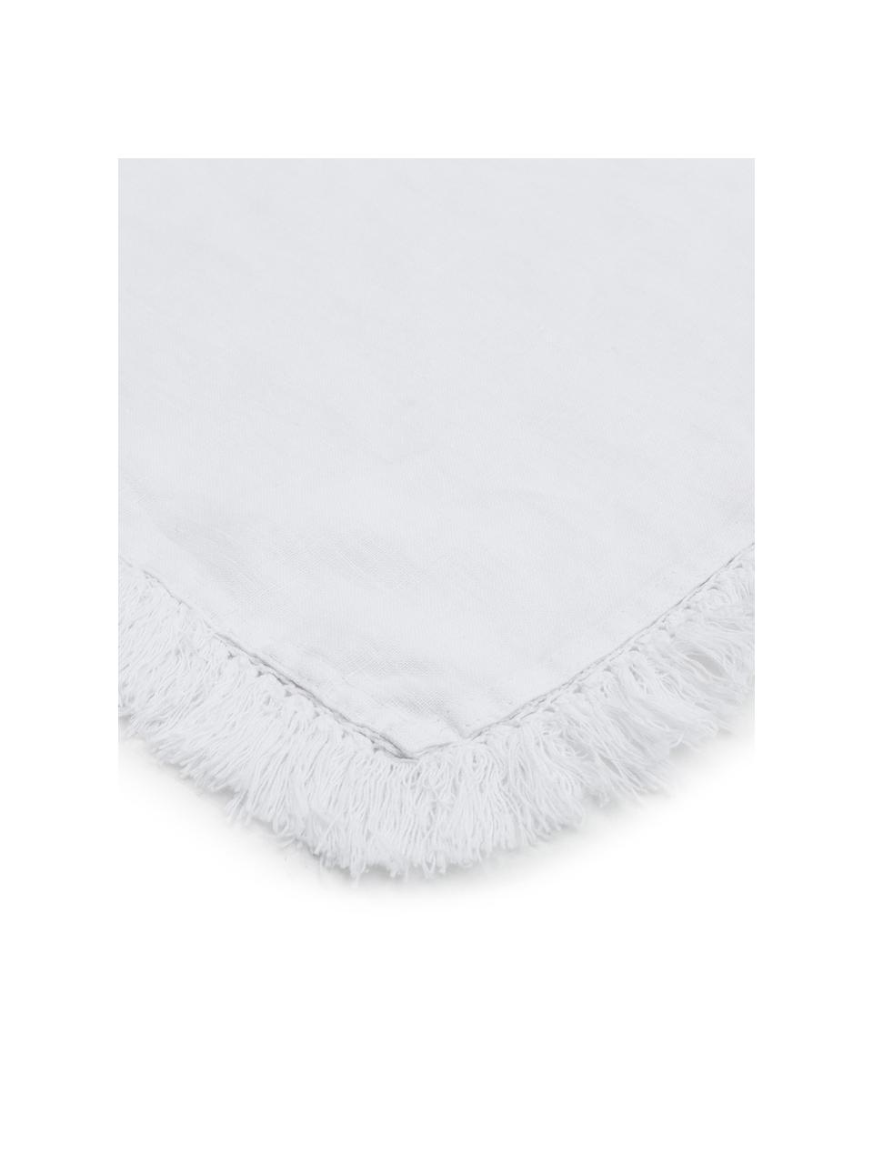 Nappe blanche pur lin Lucka, Blanc