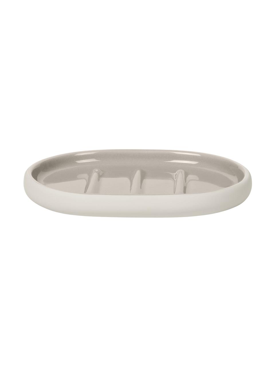 Portasapone in ceramica Sono, Ceramica, Beige, Larg. 13 x Alt. 2 cm