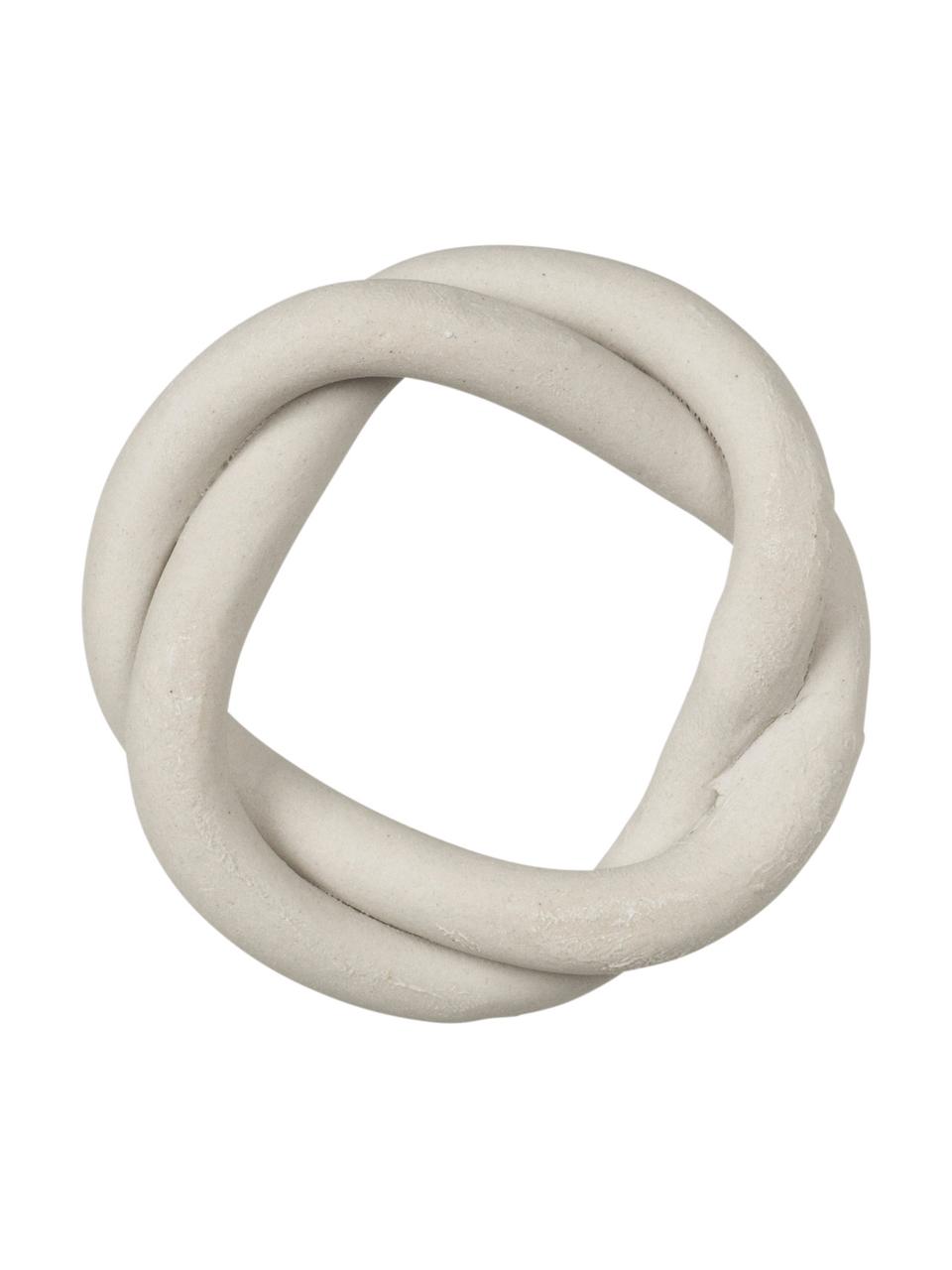 Portatovagliolo in gres Braid 6 pz, Gres, Beige, Ø 7 x Alt. 2 cm