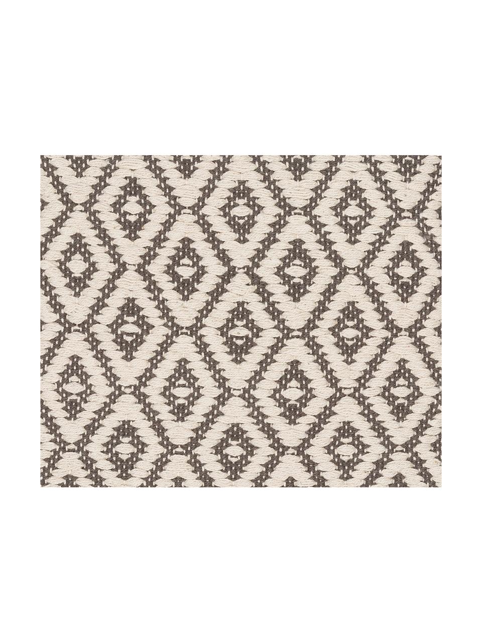 Wendekissen Diamond, mit Inlett, Anthrazit, Hellbeige, B 45 x L 45 cm