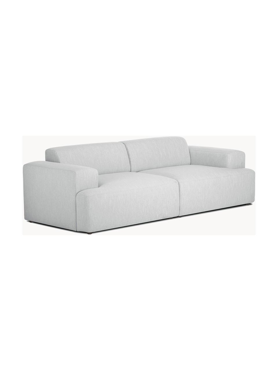 Sofa Melva (3-Sitzer), Bezug: 100% Polyester Der hochwe, Gestell: Massives Kiefernholz, Spa, Webstoff Hellgrau, B 238 x T 101 cm